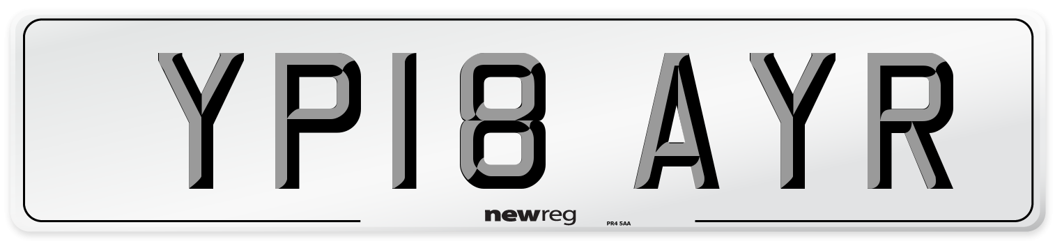 YP18 AYR Number Plate from New Reg